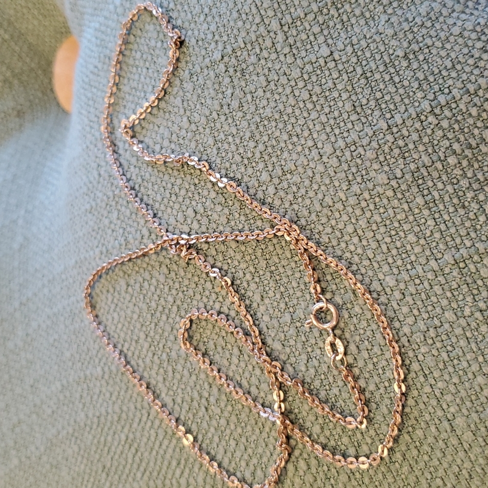 Vintage 925 Silver Necklace, Sweet SUPER Unique Chain, 22 Inches - Picture 5 of 9